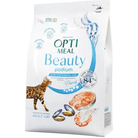 Сухий корм для котів Optimeal Beauty, морепродукти