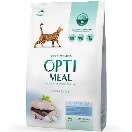 Сухий корм для котів Optimeal, тріска