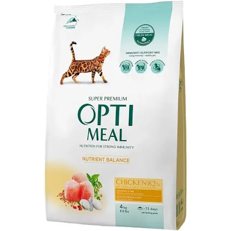 Сухий корм для котів Optimeal, курка