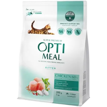 Сухий корм для кошенят Optimeal Kitten, курка