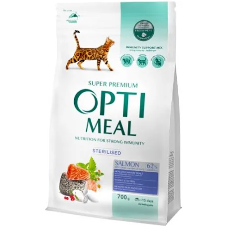 Сухий корм для котів Optimeal Sterilised, лосось
