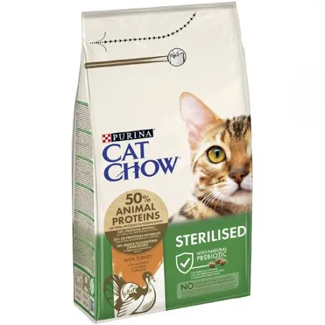 Сухий корм для котів Cat Chow Sterilised, індичка