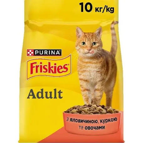 Сухий корм для котів Friskies, курка та яловичина