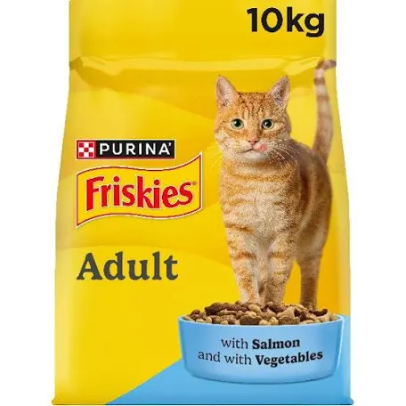 Сухий корм для котів Friskies, лосось та овочі