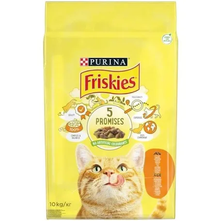 Сухий корм для котів Friskies, курка та овочі