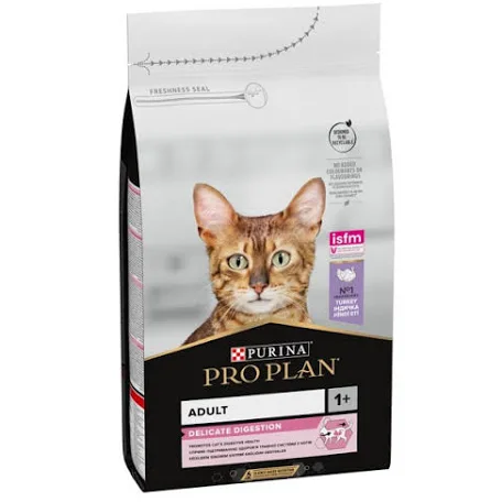 Сухий корм для котів Purina PRO PLAN Delicate, індичка (чутливе травлення)