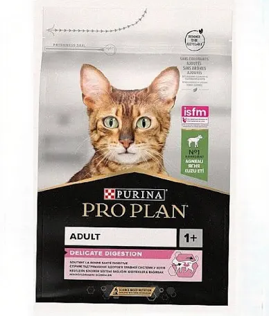 Сухий корм для котів Purina PRO PLAN Delicate, ягня (чутливе травлення)
