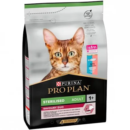 Сухий корм для котів Purina PRO PLAN Sterilised, тріска та форель