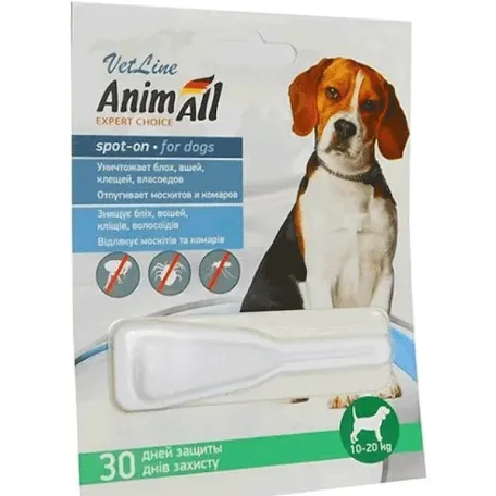 Краплі Animall VetLine для собак 10-20 кг (4 мл)