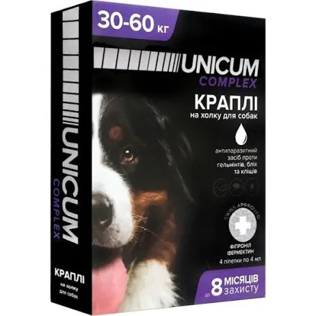 Краплі UNICUM Complex для собак 30-60 кг (4,0 мл)