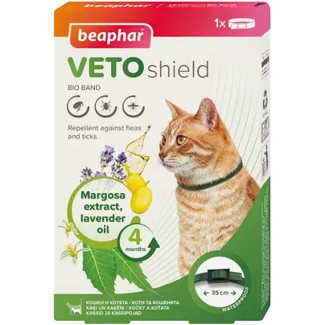Beaphar нашийник для котів проти бліх та кліщів (35 см)