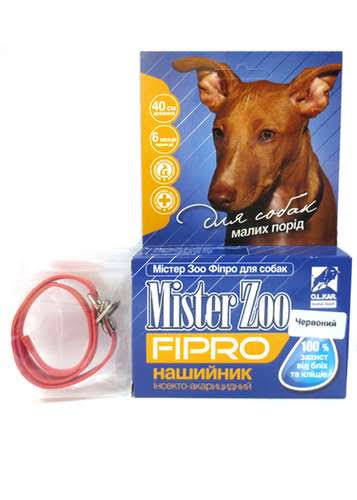 MISTER ZOO нашийник інсектоакарицидний для собак (40 см), O.L.KAR