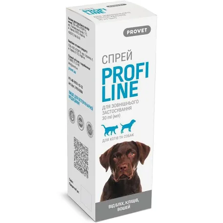 Provet Profiline спрей інсектоакарицидний (30 мл)