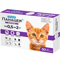 Суперіум Панацея таблетка для котів 0,5-2 кг