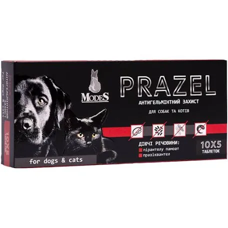 Prazel Modes таблетка для котів і собак