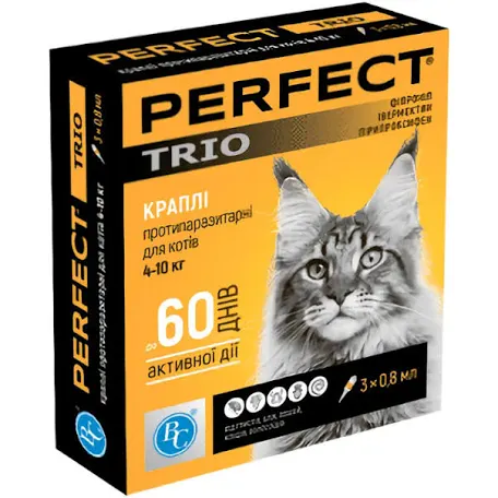 Краплі PerFect TRIO для котів 4-10 кг (0,8 мл)