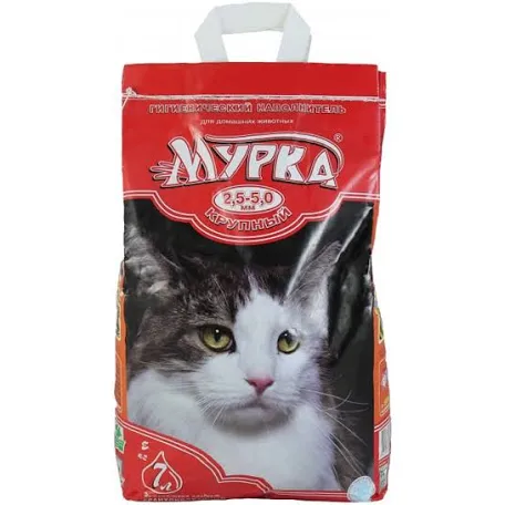 Наповнювач МУРКА гігієнічний, червоний крупний (2,5-5,0 мм)