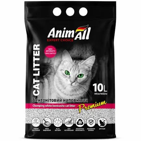 Наповнювач бентонітовий ANIMALL, без аромату