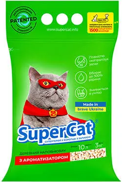 Наповнювач SUPERCAT з ароматом деревини