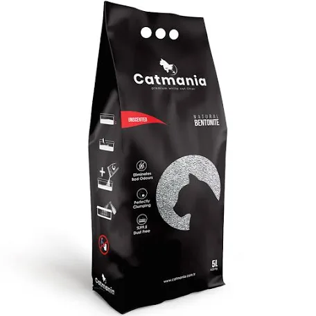 Наповнювач бентонітовий CATMANIA, натуральний білий