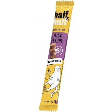 Ласощі Half and Half палички для котів, качка