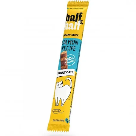 Ласощі Half and Half палички для котів, лосось