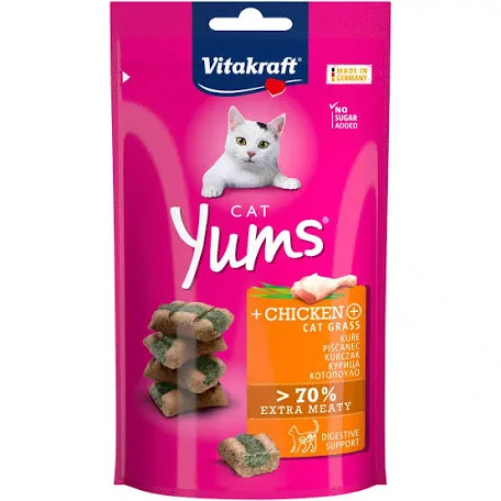 Ласощі Vitacraft Yums, курка та котяча м'ята