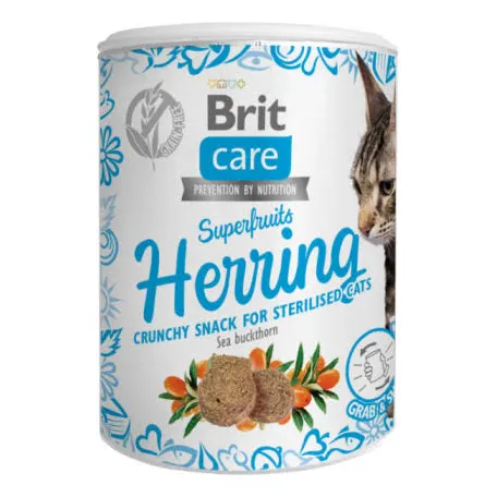 Ласощі Brit Care Снек Суперфрутс для котів, оселедець