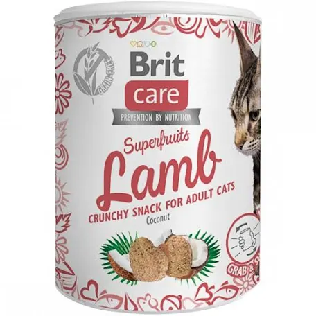 Ласощі Brit Care Снек Суперфрутс Лемб для котів, ягня