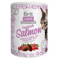 Ласощі Brit Care Кет Снек Суперфрутс для котів, лосось