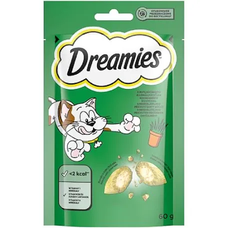 Ласощі Dreamies для котів, котяча м'ята