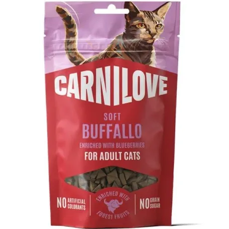 Ласощі Carnilove Soft Buffalo, буйвіл і лохина