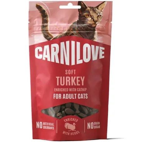 Ласощі Carnilove Soft Turkey, індичка і котяча м'ята
