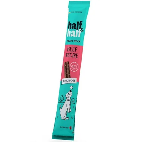 Ласощі Half and Half м'ясна паличка для собак, з яловичиною