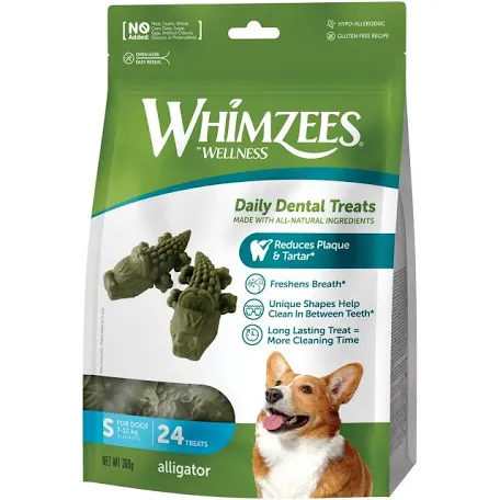 Ласощі Whimzees Alligator, у формі алігатора