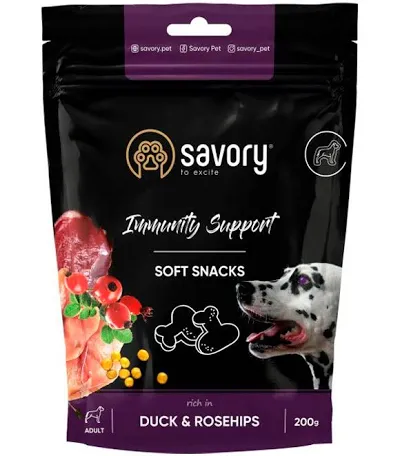 Ласощі SAVORY Immunity, качка та шипшина
