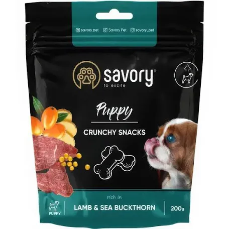 Ласощі SAVORY Puppy, ягня та обліпиха