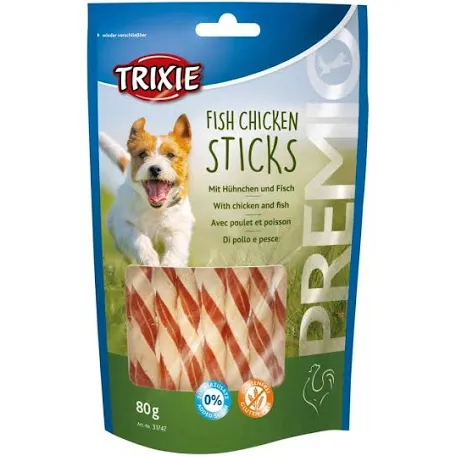 Ласощі Trixie Fish Chicken Sticks, курка та риба