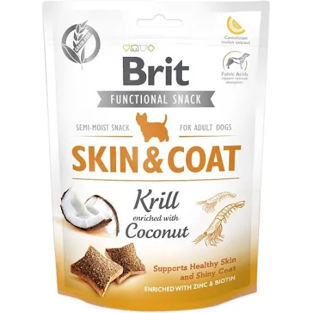 Ласощі BRIT Skin-Coat, криль та кокос