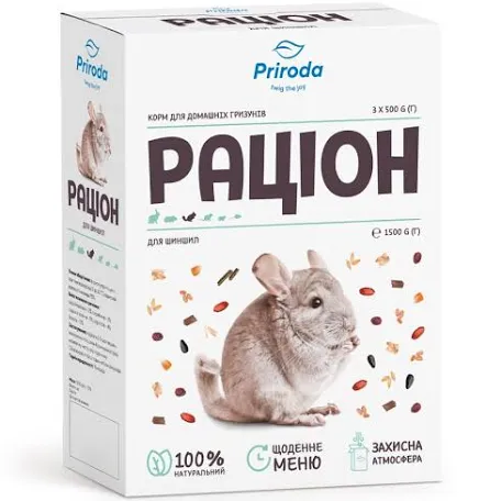 Корм Раціон для шиншил