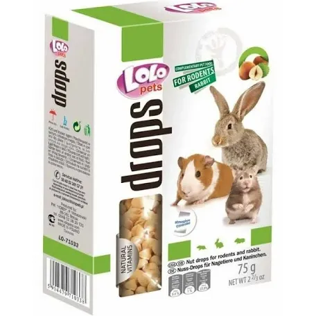 Дропси Lolo Pets для гризунів, горіхові