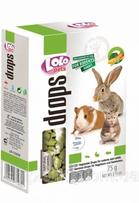 Дропси Lolo Pets, асорті