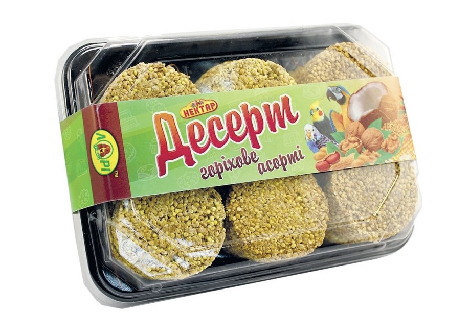 Десерт Фруктове-горіхове асорті для птахів Лорі
