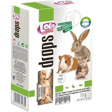 Дропси Lolo Pets для гризунів, з йогуртом