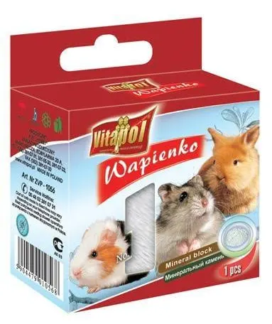 Ласощі Vitapol мінеральний камінь для гризунів, натуральний
