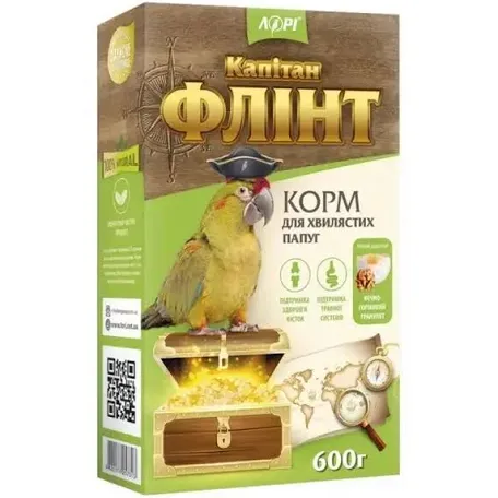 Корм Флінт для хвилястих папуг, зелений