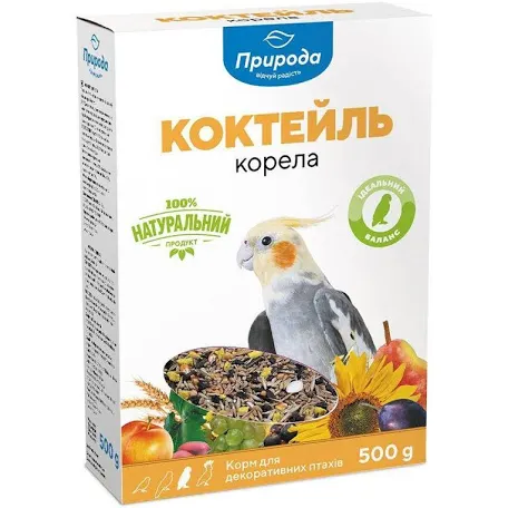Корм Природа Коктейль для середніх папуг Корела 500г