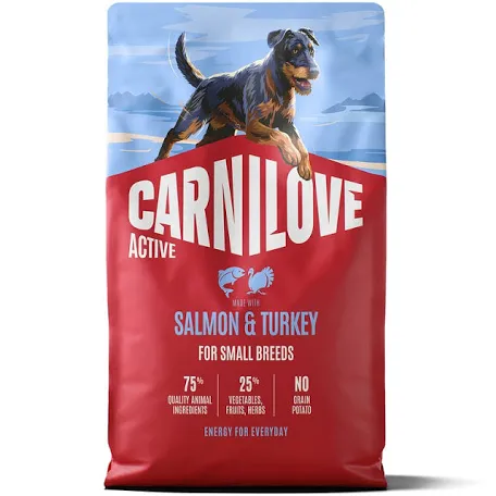 Корм сухий Carnilove Active Salmon & Turkey для собак малих порід, лосось та індичка 4 кг