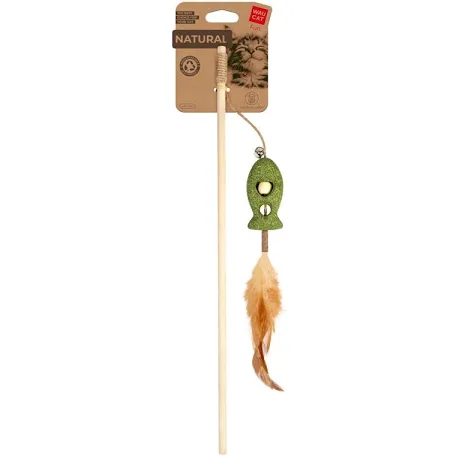Іграшка WAUCAT Fun Natural Дражнилка з рибкою 60см