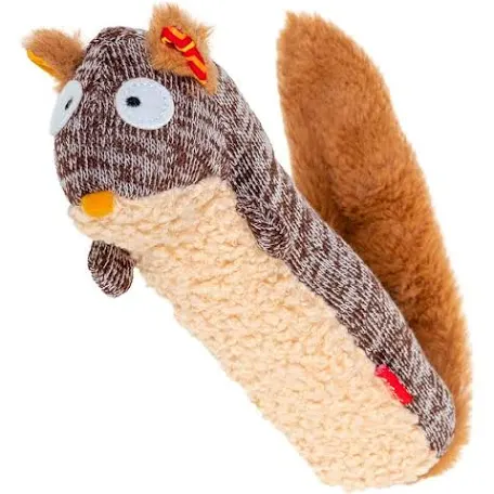 Іграшка GiGwi Білка з пищалкою Plush Friendz для собак 29см